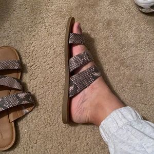 Snakeskin sandals